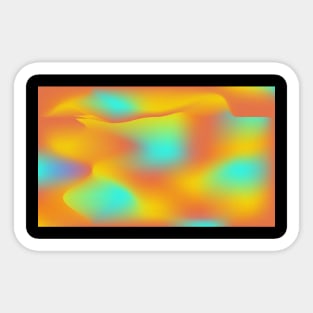 yellow, red and blue background abstract Sticker